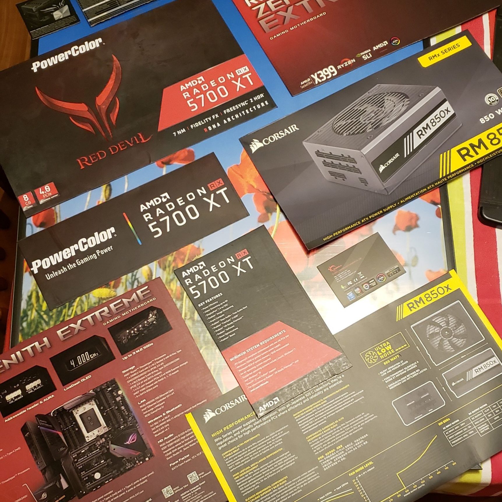 PC Part Box Poster Layout