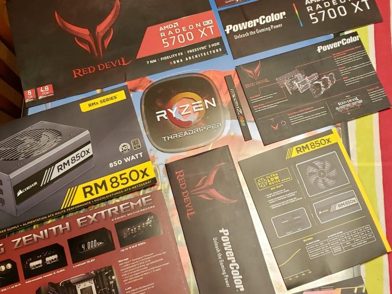 PC Part Box Poster Layout